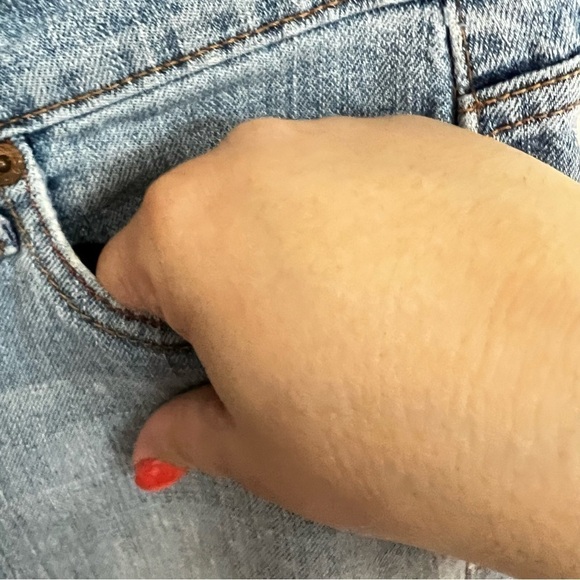 Levi’s 505s Straight Distressed Short Denim Jeans - Picture 8 of 13